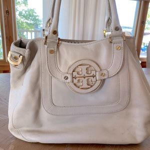 Tory Burch Off White Leather Bag